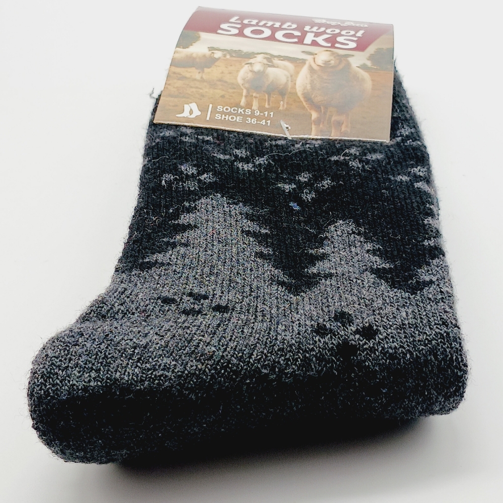⚫️  12 Lamb Wool Crew Socks/Thermal Warm Winter Boot Socks Size 9-11 Wom… - Picture 3 of 12